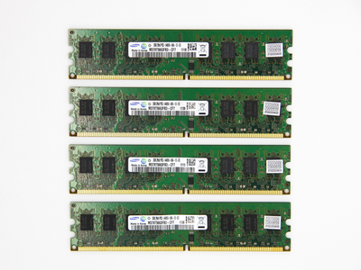 Оперативная память Samsung DIMM 8Gb (4*2Gb) DDR2-800MHz PC2-6400 CL6 (M378T5663FB3-CF7) Refurbished