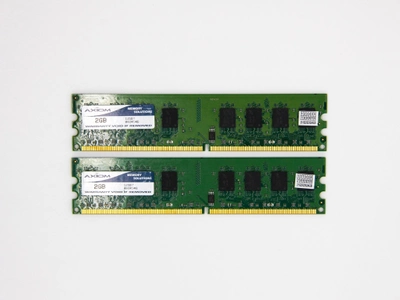 Оперативная память Axiom DIMM 4Gb (2*2Gb) DDR2-800MHz PC2-6400 CL6 Б/У