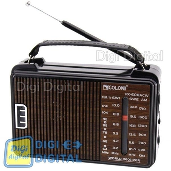 Радіоприймач GOLON RX 608 від 220 В і батарейок