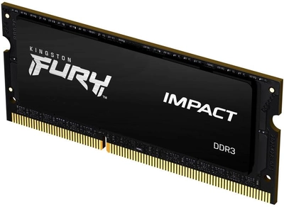 Оперативная память Kingston Fury SODIMM DDR3L-1866 8192MB PC3-14900 Impact Black (KF318LS11IB/8)