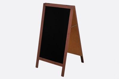 Штендер мимоход 75х50 см, White on Black, коричневый цвет