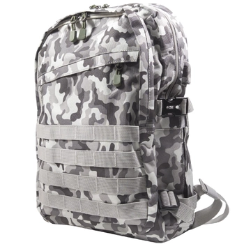 Рюкзак міський KAKA KA-666 Camouflage Grey туристичний вологозахищений для туризму походів ноутбука (F_4219-12236)