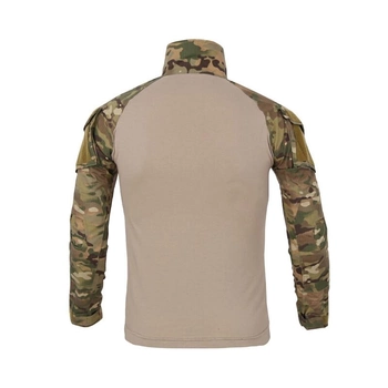 Тактическая рубашка Lesko A655 Camouflage 3XL (40р.) кофта с длинным рукавом камуфляжная армейская для военных (F_4256-12572)