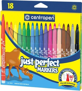 Фломастеры цветные Centropen Perfect 18 шт. (2510)