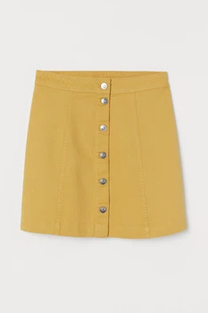Юбка H&M 38 желтый 11066746061