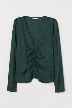 Блуза H&M 34 зеленый 8068371140