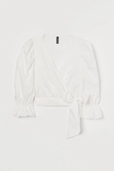 Блуза H&M 38 белый 21068879372