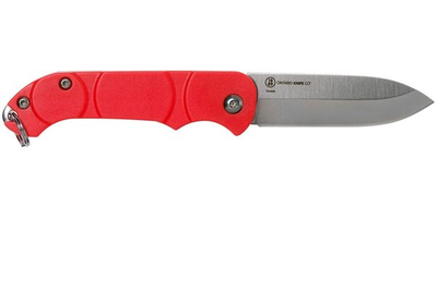 Ніж складаний кишеньковий Ontario OKC Traveler Red 8901RED (Slip joint, 57/135 мм, сірий)