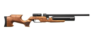 Пневматична PCP гвинтівка Aselkon MX6 Matte Black кал. 4.5 дерево + Насос Borner для PCP в подарунок