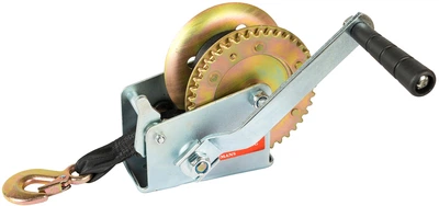 Лебідка барабанна Mastertool 454 кг, ремінь 8 м (86-8245)