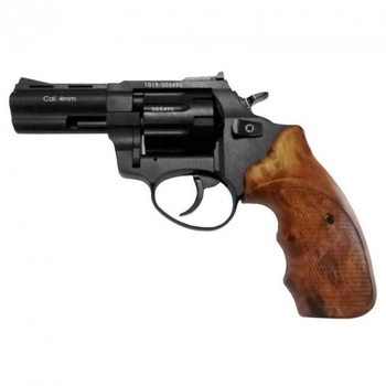 Револьвер флобера STALKER S 3", 4 мм (силумин.барабан) ц:brown + в подарок Патроны Флобера 4 мм Sellier&Bellot Sigal (50 шт )+ Кобура оперативная для револьвера универсальная + Оружейная чистящая смазка-спрей XADO