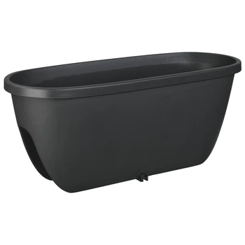 Вазон Plastkon Balconia OVI 60 см антрацит 41113817