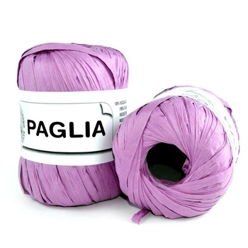 Пряжа Рафия Mafil Paglia 25 розово-лиловый