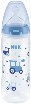 Butelka do karmienia Nuk First Choice Plus z silikonowym smoczkiem 300 ml niebieska (10741926)