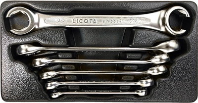 Набор ключей разрезных Licota 6-24 мм 6 предметов (ACK-274007)