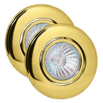 Светильник галогеновый поворотный MR16 GU5.3 220-240V d-85мм Orkide Horoz Electric золото