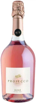 Вино ігристе Soffio Prosecco Rose Millesimato Extra Dry Veneto DOC рожеве сухе 0.75 л 11.0% (8003625022183)