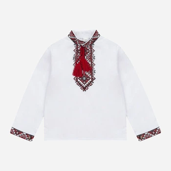 Дитяча вишиванка для хлопчика Мальви ВХ-0227 122 см Біла (ROZ6400140044)