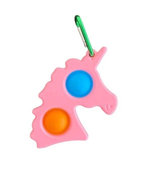 Іграшка Simple Dimple Pop It антистрес симпл димпл брелок Єдиноріг рожевий