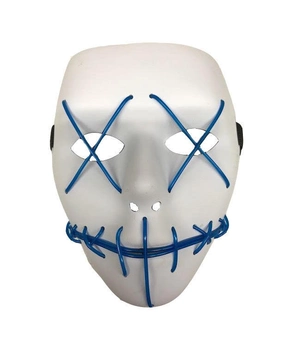 Неоновая Маска для вечеринок с подсветкой UFT LED Mask 1 Blue