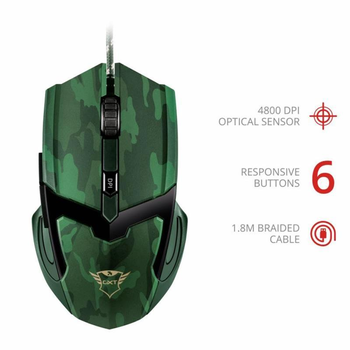 Мышь Trust GXT 101D (22793) Jungle Camo USB