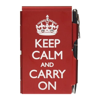 Карманний блокнот із ручкою Troika Keep calm
