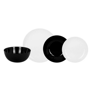 Сервіз столовий Luminarc Diwali Black/White P4360 (19 пр)