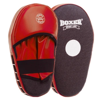 Прямые лапы боксерские удлиненная (2шт) BOXER (38х18х4,5см) красный 2008-01