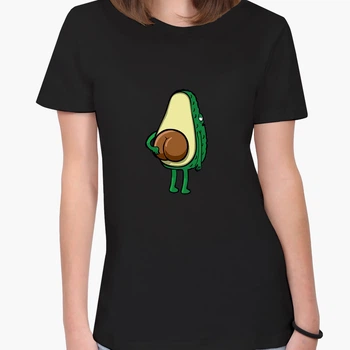 Футболка женская Авокадо (Avocado) (8976-2032-3) L Черная