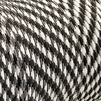 Паракорд black white #037 Paracord 550 (моток 10 метров)
