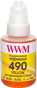 Чернила WWM GI-490 для Canon G14xx/G24xx/G34xx 140 г Yellow (C490Y)