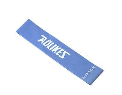 Резинка для фитнеса и спорта AOLIKES 500 х 50 х 0.7мм синий 01218