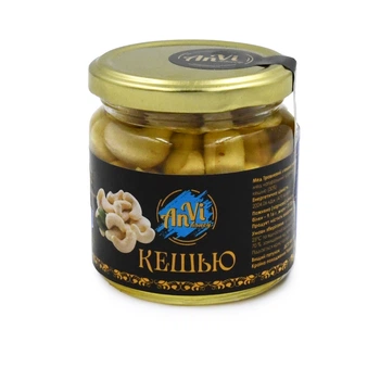 Мед "Anvi-honey" с кешью - (травневий мед, кешью) 240 грам