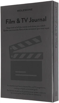 Записная книга Moleskine Passion Фильмы и TV Подарочное издание 13 х 21 см 400 страниц в линейку Серая (8056420853551)