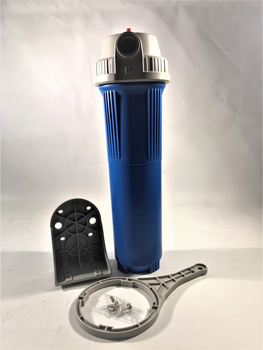 Фильтр-колба Tiger Filtration BB20, тип-05, усиленная, 25 бар, 1" (без картриджа) синяя