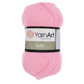 Пряжа YarnArt Elite 100 г, 300 м, Розовая светлая 20, 1 моток (YAR-025385)