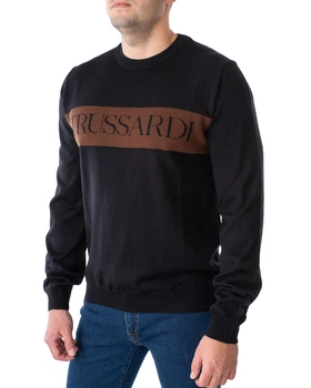 Світшот чоловічий TRUSSARDI JEANS (52M00426-OF000583-K299/20-21) Чорний XL