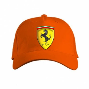 Кепка Ferrari 3D Logo Помаранчевий