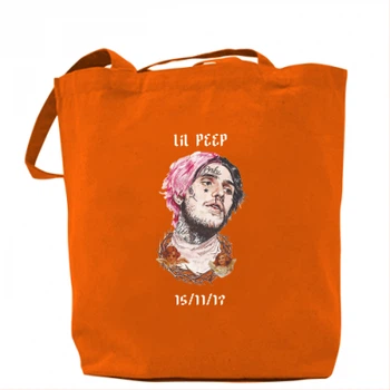 Сумка Lil peep date of death Помаранчевий