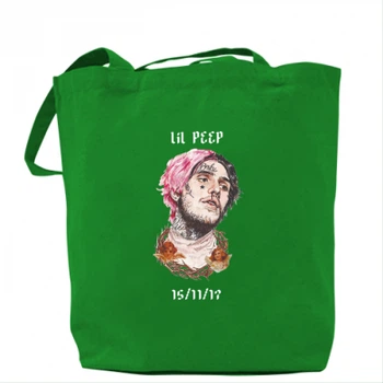 Сумка Lil peep date of death Зелений