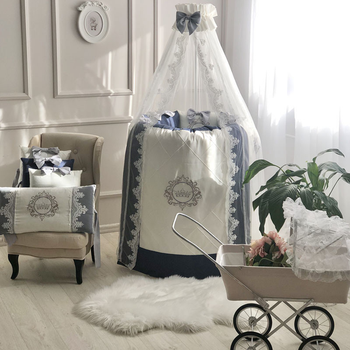 Комплект дитячого постільного Elegance синій овал 0145183