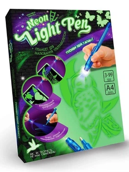 Набор для рисования ультрафиолетом Danko Toys Neon Light Pen NLP-01 с трафаретами