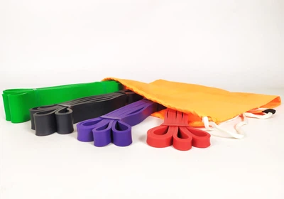 Резиновые петли Rubber Loop 2-65 кг (набор из 4 шт для фитнеса, тренировок, подтягиваний, резина тренировочная для турника, резинка-эспандер) SCT4265