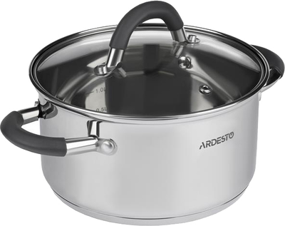 Каструля Ardesto Gemini Salerno скляна кришка 2.3 л (AR1925CS)