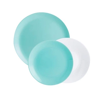 Сервіз столовий Luminarc Diwali Light Turquoise / White P5912 (18 пр)