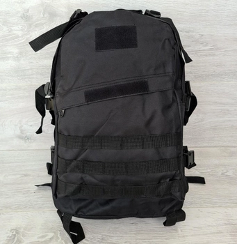 Рюкзак чоловічий тактичний 50402 чорного кольору 47 см х 33 см х 18 см