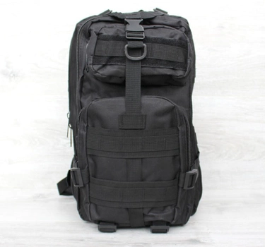 Тактичний рюкзак чоловічий 50410 чорного кольору 41 см х 23 см х 22 см