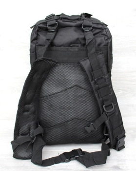 Тактичний рюкзак чоловічий 50410 чорного кольору 41 см х 23 см х 22 см