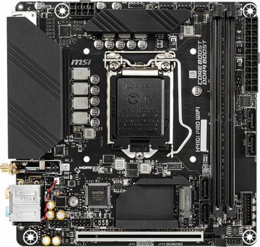 Материнская плата MSI H410I Pro Wi-Fi (s1200, Intel H410, PCI-Ex16) Б/У