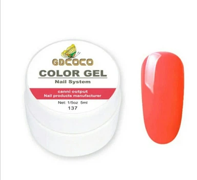 Гель-краска GDCOCO Color Gel 137 алая 5 мл